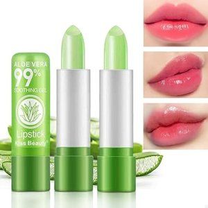 3 Pcs Aloe Vera Color Changing Lipstick Queen,Long Lasting Lip Care